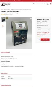 Norma 300 SAUM Brass 1 000 ct
