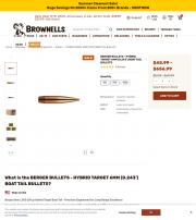 BERGER BULLETS 6MM 0 243 105 GRAIN HYBRID TARGET