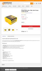 Berger Bullets 6mm 105gr Hybrid Target 24433 Qty