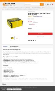 Berger Bullets 6mm 105gr Hybrid Target 24733 Qty