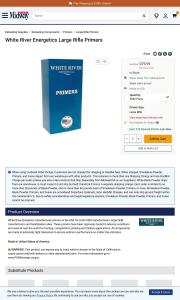 White River Energetics Large Rifle Primers Case