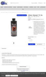 Alliant Reloder 17 1 lb 74 99
