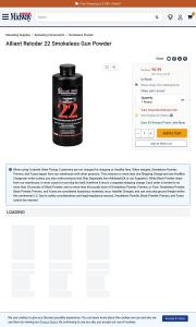 Alliant Reloder 22 Smokeless Gun Powder 1 lb