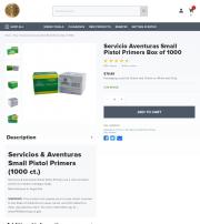 Servicio Aventuras Small Pistol Primers Box of