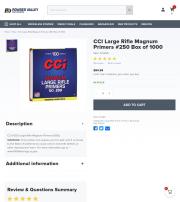 CCI 250 Large Rifle Magnum Primers 1000