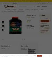 WESTERN POWDERS INC Ramshot TAC 1 lb