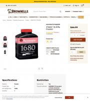 ACCURATE POWDER Accurate 1680 1 lb