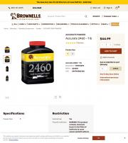 ACCURATE POWDER Accurate 2460 1 lb