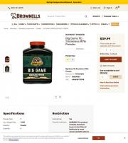 RAMSHOT POWDER Big Game Smokeless Powder 1 lb