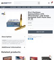 Prvi Partizan Ammunition 270 Winchester 130