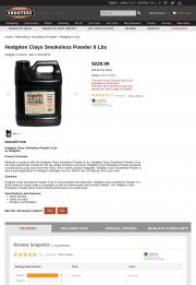 Hodgdon Clays Smokeless Powder 8 Lbs