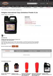 Hodgdon International Clays Smokeless Powder 8
