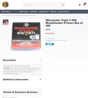 Winchester Triple 7 209 Muzzleloader Primers Box