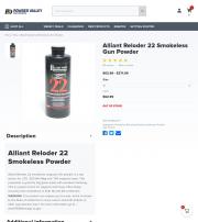 Alliant Reloder 22 Smokeless Gun Powder 1