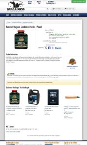 Ramshot Magnum Smokeless Powder 1 Pound