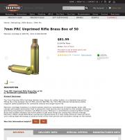 7mm PRC Unprimed Rifle Brass Box of 50