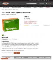 5 1 2 Small Mag Pistol Primer 1000 Count