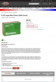 9 1 2 Large Rifle Primer 1000 Count