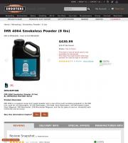 IMR 4064 Smokeless Powder 8 lbs