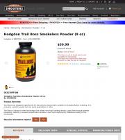 Hodgdon Trail Boss Smokeless Powder 9 oz