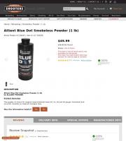 Alliant Blue Dot Smokeless Powder 1 lb