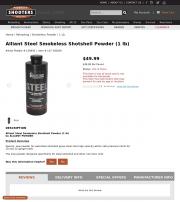 Alliant Steel Smokeless Shotshell Powder 1 lb