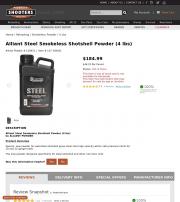 Alliant Steel Smokeless Shotshell Powder 4 lbs