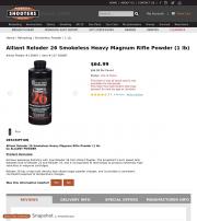 Alliant Reloder 26 Smokeless Heavy Magnum Rifle