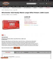 Winchester USA Ready Match Large Rifle Primers