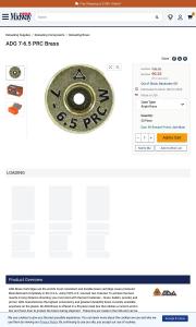 ADG 7 6 5 PRC Bright Finish Brass Box of 50