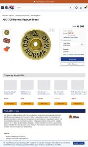 ADG 300 Norma Magnum Bright Finish Brass Box of