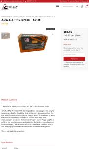 ADG 6 5 PRC Brass 50 ct