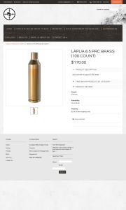 Lapua 6 5 PRC brass 100 Count