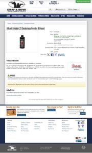 Alliant Reloder 23 Smokeless Powder 8 Pound