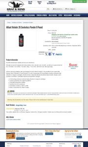 Alliant Reloder 26 Smokeless Powder 8 Pound