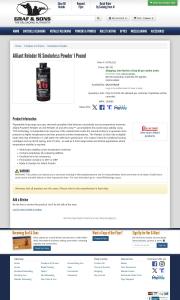 Alliant Reloder 16 Smokeless Powder 1 Pound