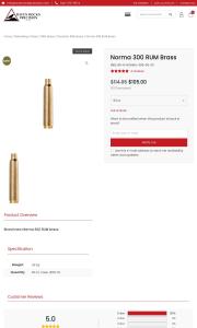 Norma 300 RUM Brass 50 50 ct